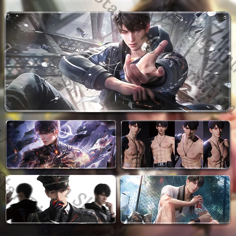 Anime Liebe und Deepspace Caleb Desktop Maus Pad Computer Matte Gleitschutz Desktop Anti-slip Cosplay Cartoon Geschenk