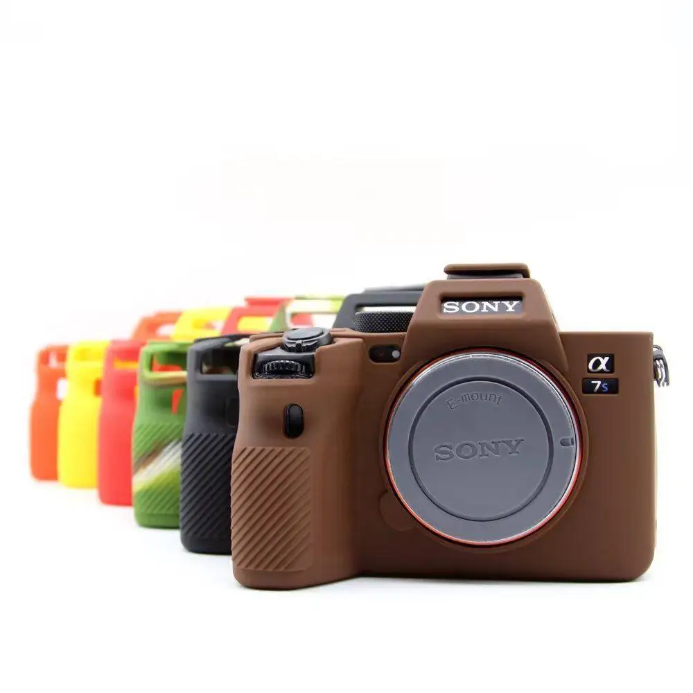 Silicone Camera Bag Suitable for Sony A7S3 A7SM3 A7SIII Protective Case Soft Shell Shockproof Scratch-Resistant