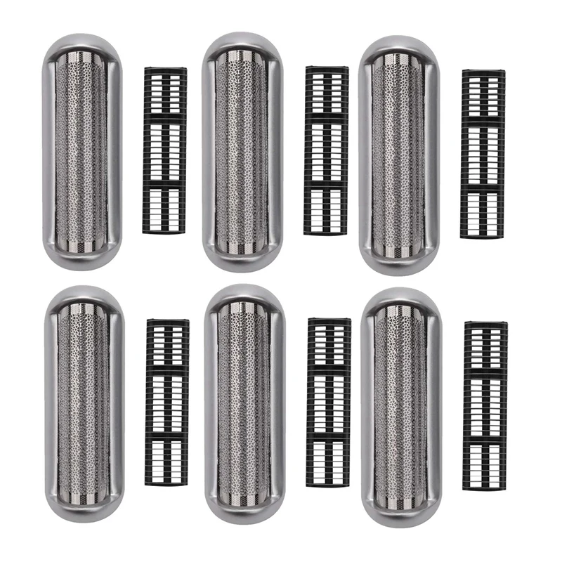 6X Replacement Shaver Foil And Cutter Fits Braun Cruzer 5S P40 P50 P60 P70 P80 P90 M30 M60 M90 550 555 570 575 5604 5607