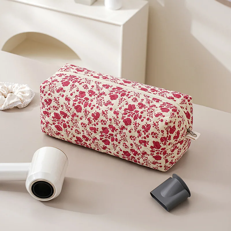 bolsa-de-armazenamento-para-secador-de-cabelo-grande-capacidade-floral-acolchoada-multifuncional-portatil-organizador-de-viagem-para-a-maioria-dos-secadores-de-cabelo-a-prova-d'agua