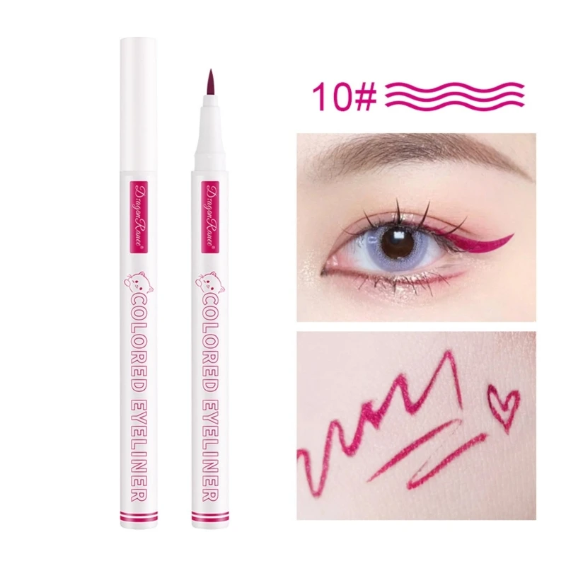 Gekleurde Gel Eyeliner Potlood Waterdichte Langdurige Eyeliners Kleurrijke Oogmake-up Pen Matte Eyeliners Potlood Cadeau