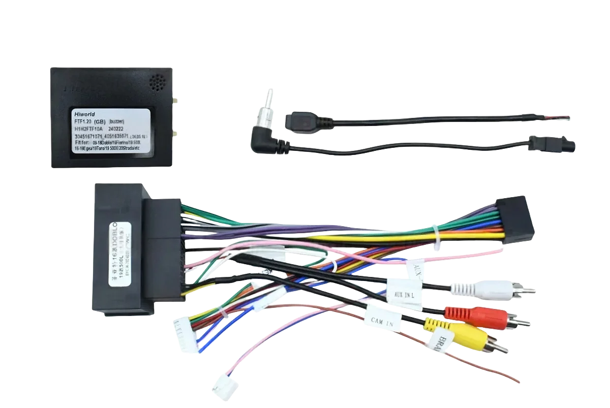 Cable de alimentación de Radio Android de 16 pines para Fiat Ducato Uno Peugeot Boxer Citroen Jumper Opel Combo estéreo de coche