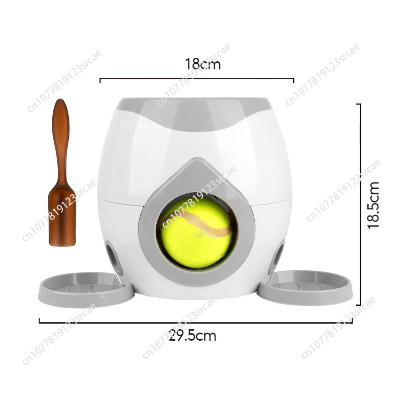 Pet Ball Launcher Toy Dog Tennis Food Reward Machine Thrower Interactive Treatment Slow Feeder Toy Suitable For Cats And MJ72810