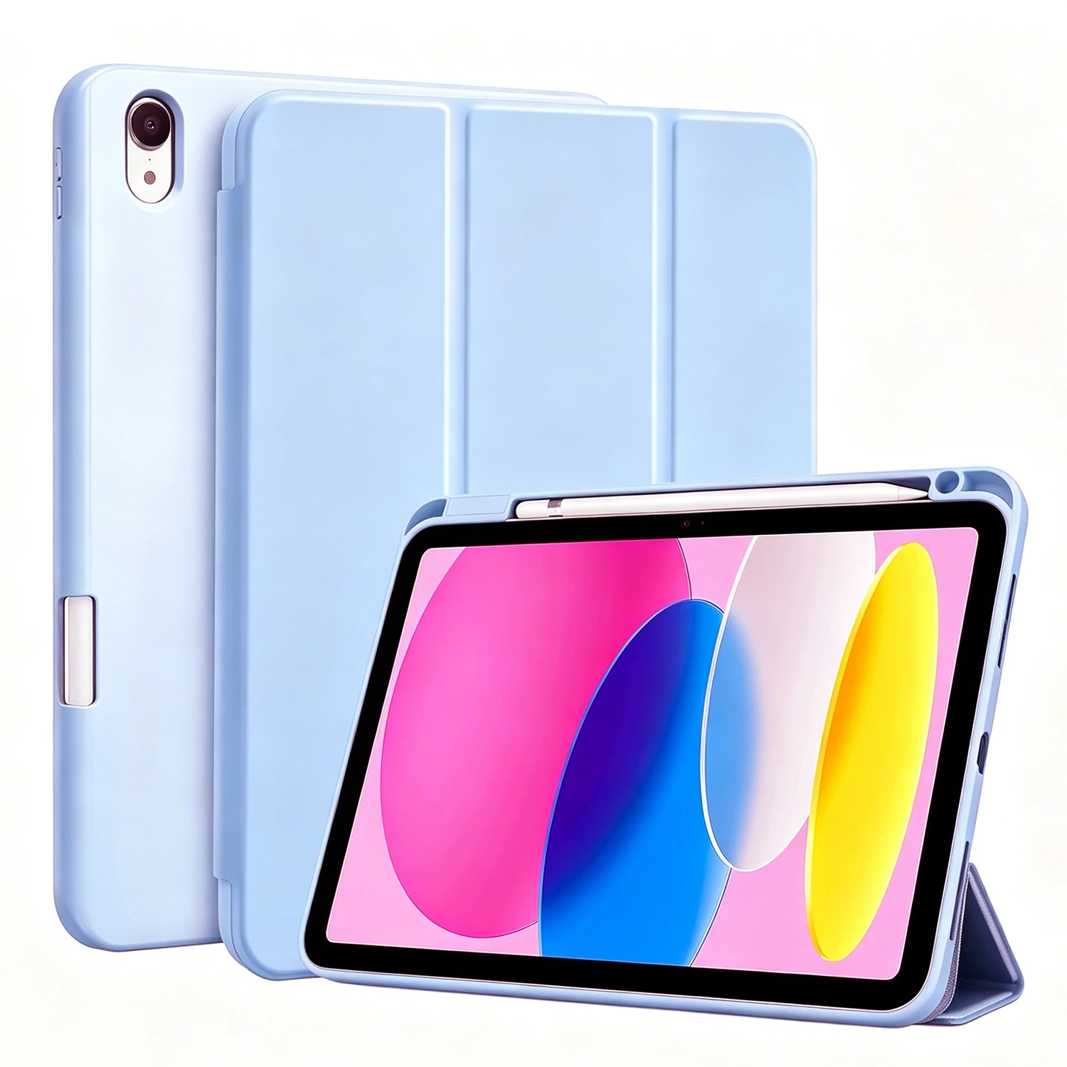 Tablet-Hülle für iPad (A16) 11. Generation 11 Zoll 2025/ 10. Generation 10,9 Zoll 2022 Stifthalter, Magnetische Flip Smart Cover