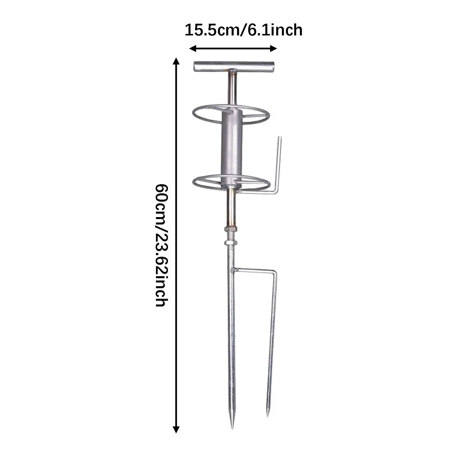 Sturdy Metal Garden Stake Hose Guide Anti Kink Spike Durable Zinc Finish for Yard Lawn Flower Bed Watering Control