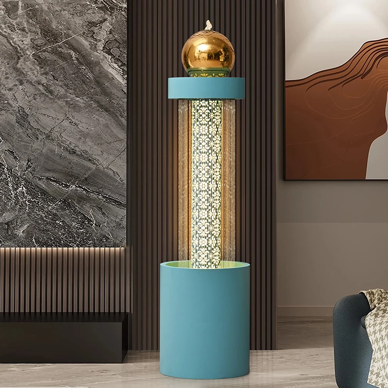 Modern Home Water Flowing Ornament Living Room Rain Curtain Water Curtain Wall High-end Water Feature Fountain