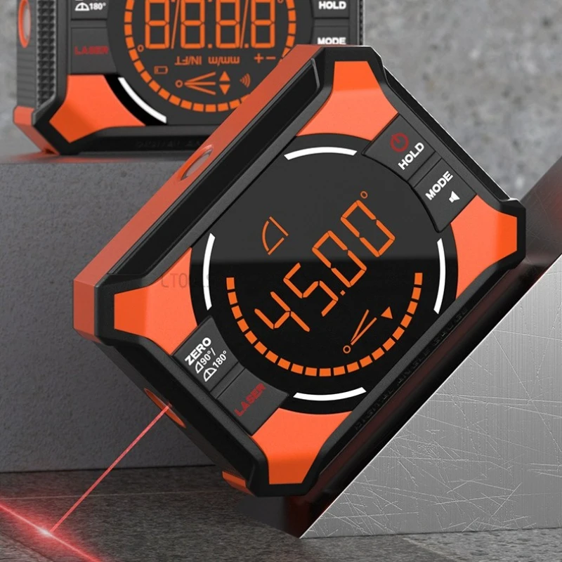 

X/Y-axis Laser Level Magnetic Suction Angle Level Ruler Durable USB Charging Digital Inclinometer Installation Measurement Tools
