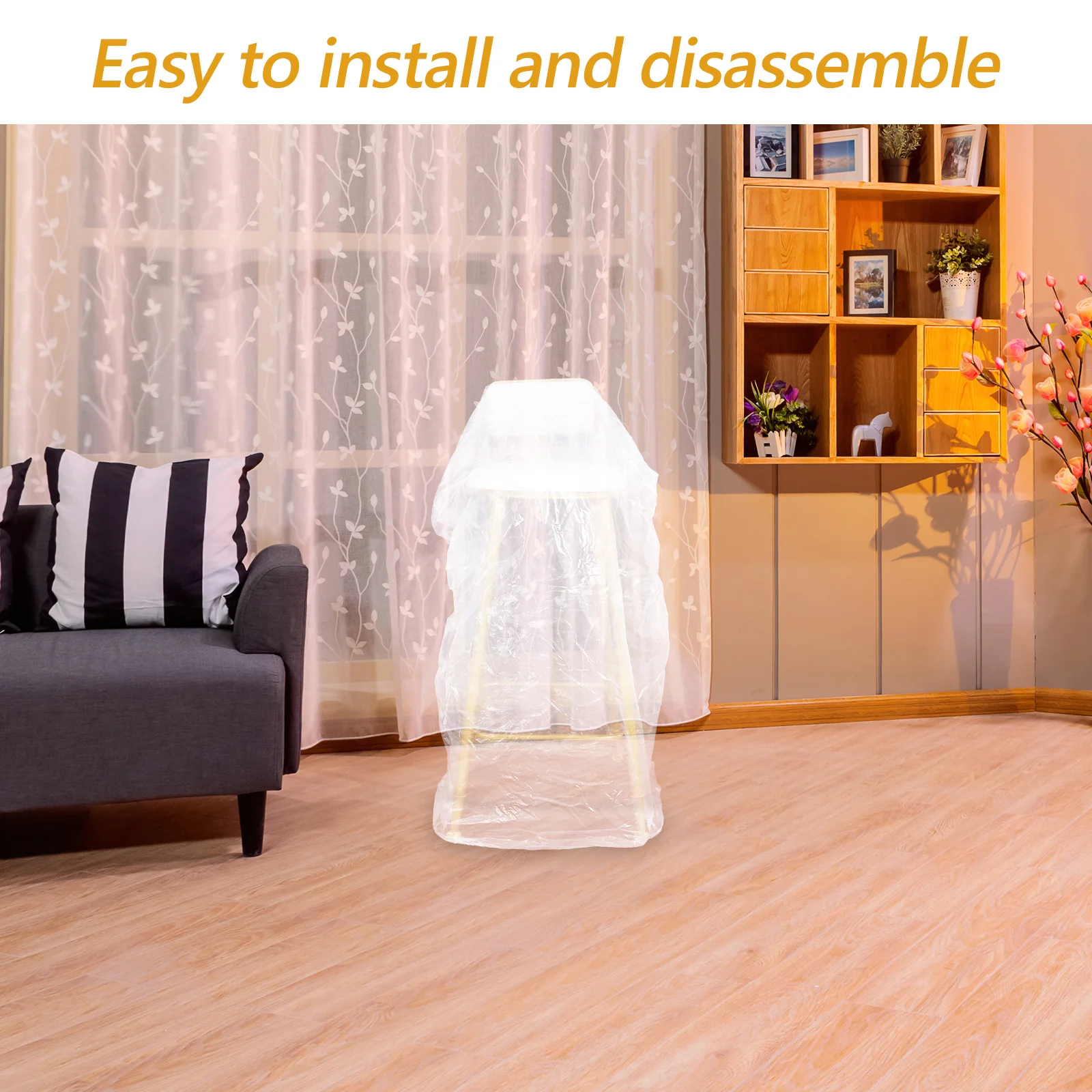 

Pvc Chair Cover Transparent Durable Waterproof Furniture Protector Reusable Slipcover For Armchair Recliner Dining Chairs