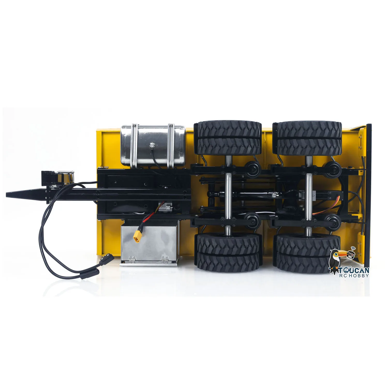 

Metal RC Hydraulic Dump Trailer 1/14 2 Axels Truck W/ Support Leg for LR914 PRO Remote Control Wheeled Excavator Digger Model