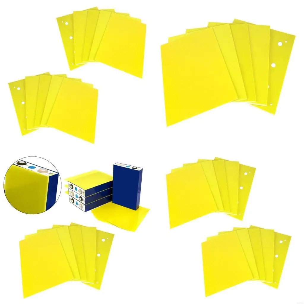  Pack Of 10 Yellow Epoxy Boards,Insulation Board Epoxy Plate 0.5mm Thickness For DIY Battery Projects, Easy To Install