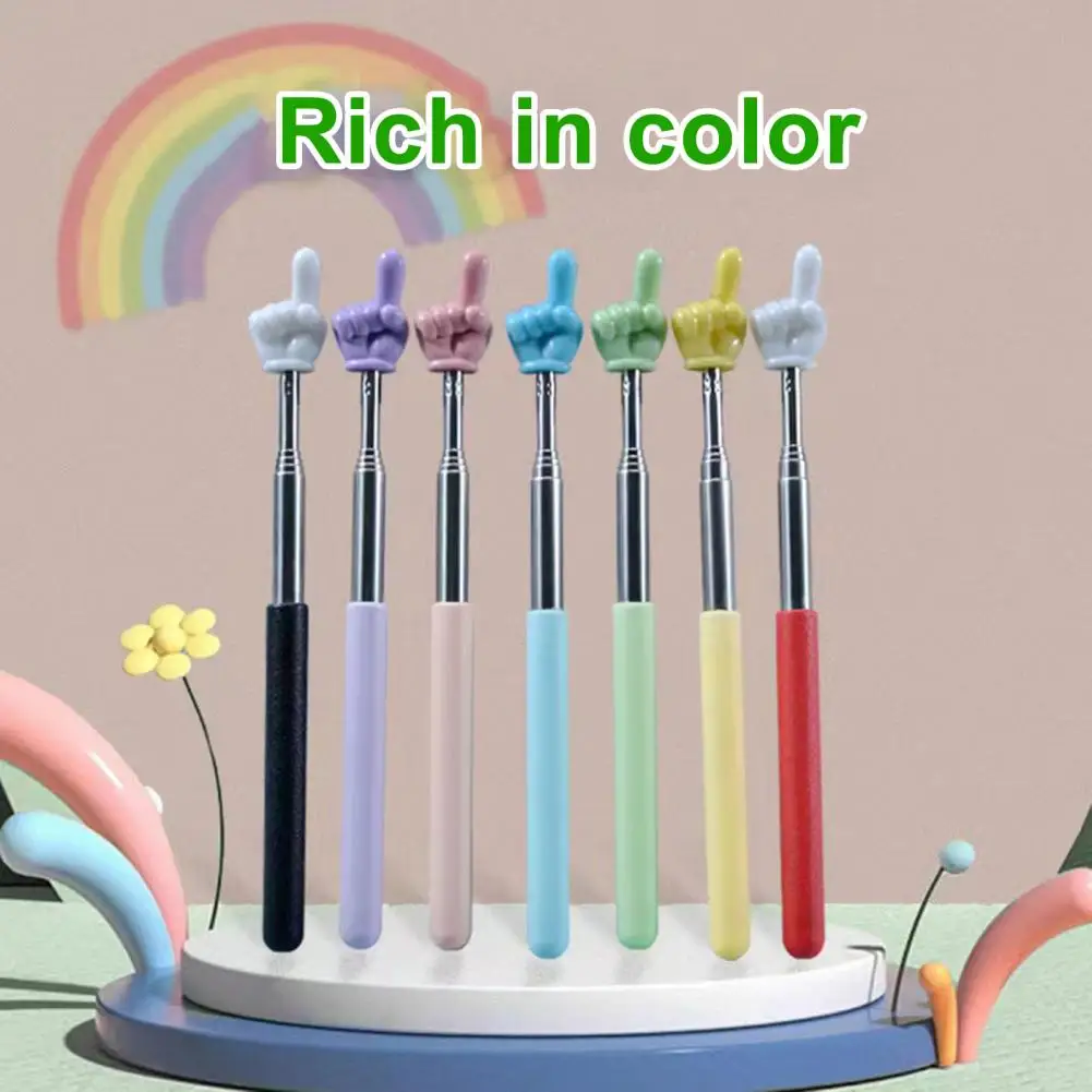 Puntatore didattico portatile presentatore portatile telescopico bastone da dito estensibile per la presentazione della lavagna degli insegnanti in aula