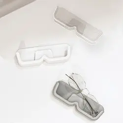 Caja de almacenamiento de gafas sin perforaciones, soporte de exhibición autoadhesivo montado en la pared, antipresión, ahorro de espacio
