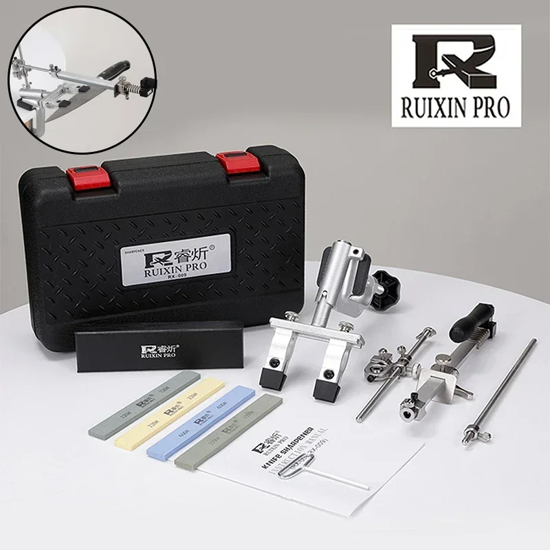 Ruixin Pro RX009 Knife Sharpener Professional New Upgrade 2023 Sharpening Machine Aluminium Alloy 360 Degree Flip Grinding Tools