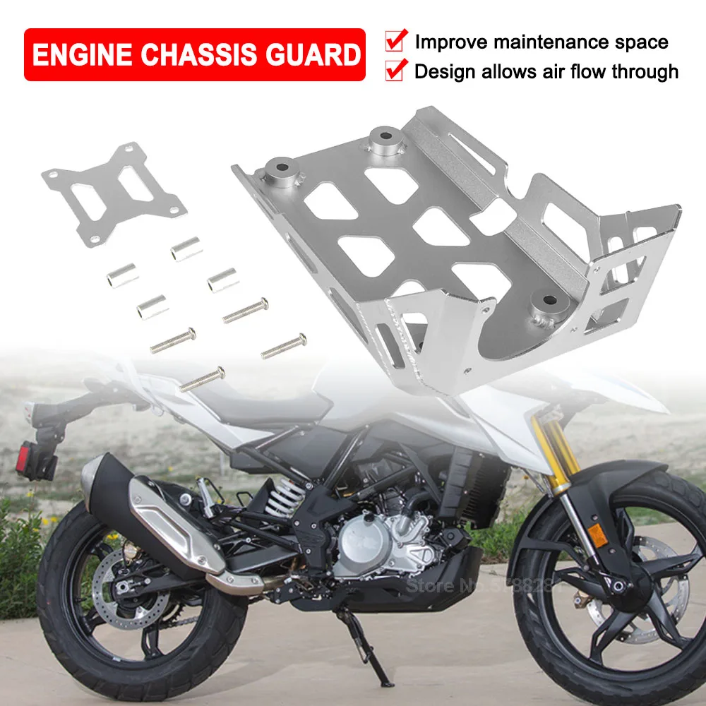 G310GS G310R Motorcycle Skid Plate Engine Guard Protective Cover For BMW G310 G 310 GS R 2017-2023 Chassis Belly Pan Protector