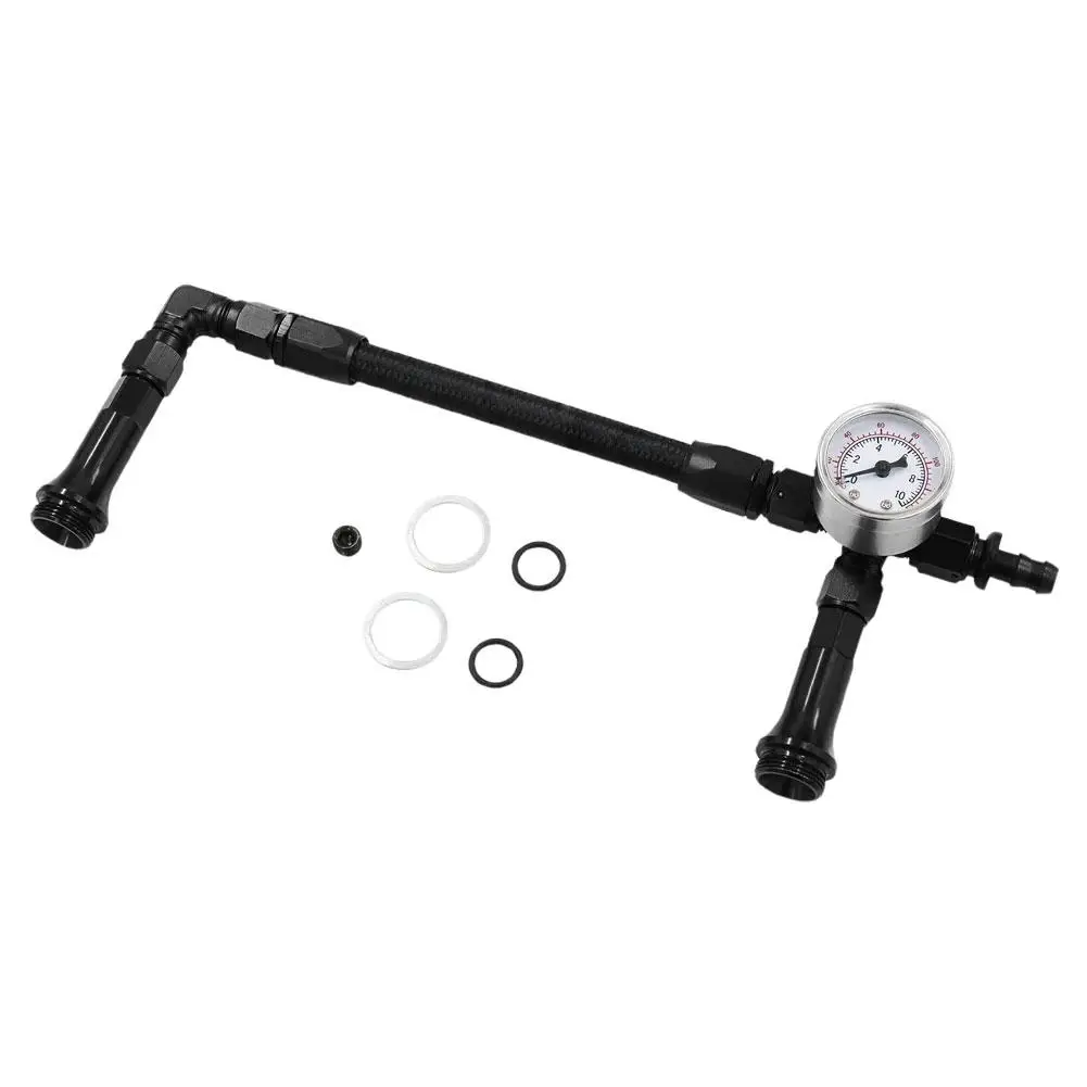 Carburetor Dual Inlet Line Kit 6AN Braided Dual Feed Carb Fuel Line Double Pump for Holley Dominator 4150 Series 7/8"-20 th O1R9