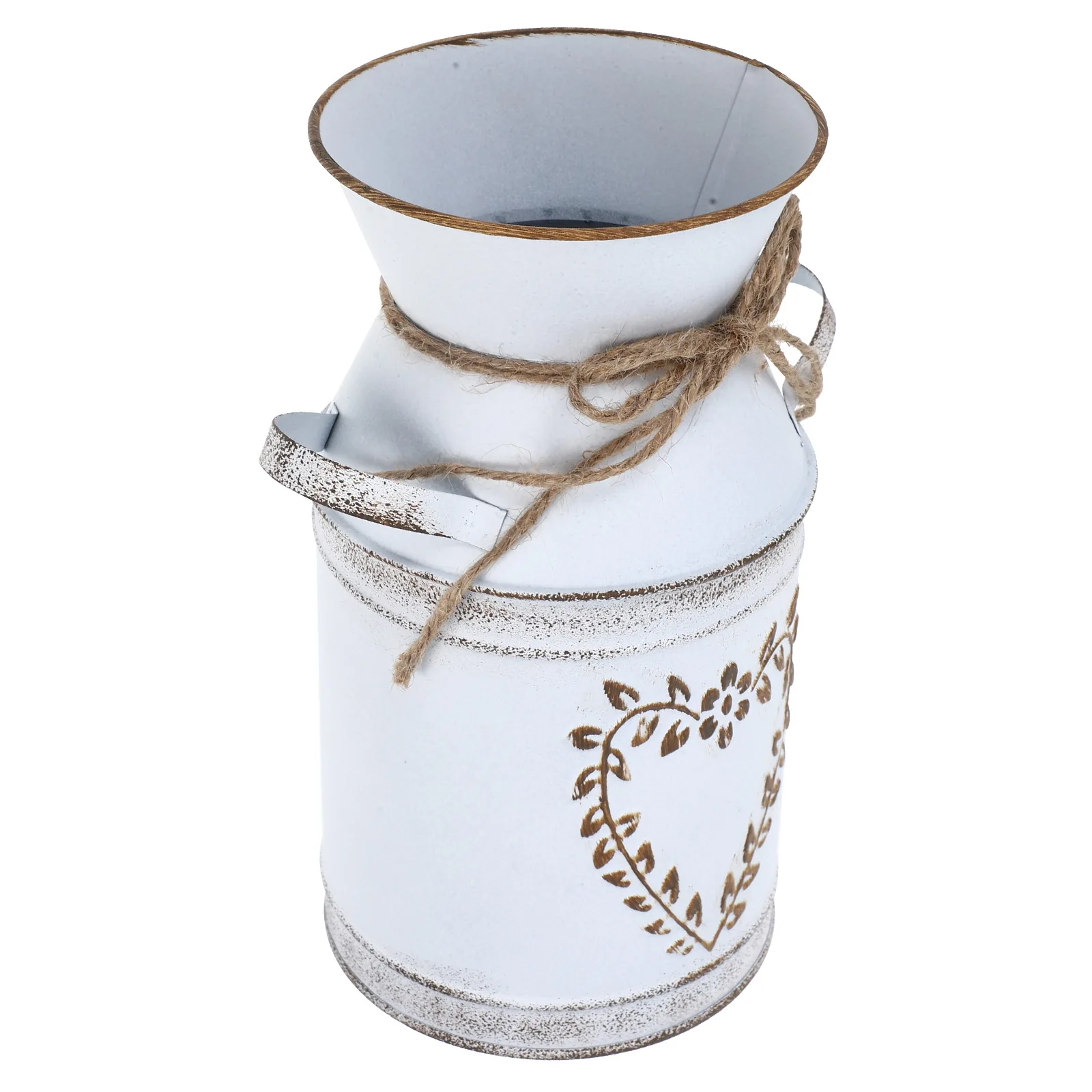 

Heart Shaped Flower Vase Galvanized Iron Bucket Planter Home Decoration Metal Planter Storage Container Hanging Handle Flower
