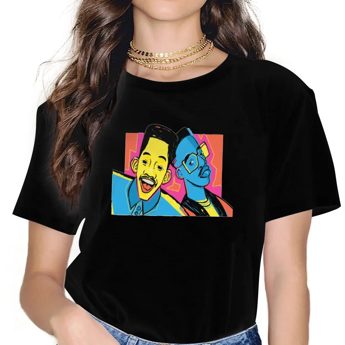 Hip Hop Women Clothing The Fresh Prince of Bel-Air TV Series Graphic Female Tshirts Vintage Gothic Loose Tops Tee