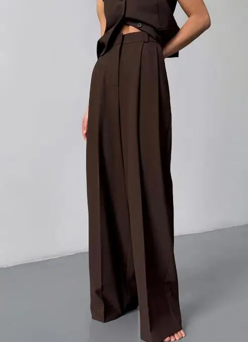 

Women's Versatile Loose Straight Leg Suit Pants Hanging Wide Leg for Spring And Summer 2025 Comfortable Fit Casual Trousers