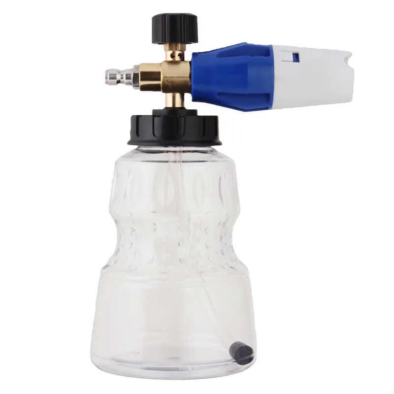 

Adjustable PA Foam Cannon 1/4" Quick Connect, Transparent Bottle High Pressure Washer Nozzle for Car Wash
