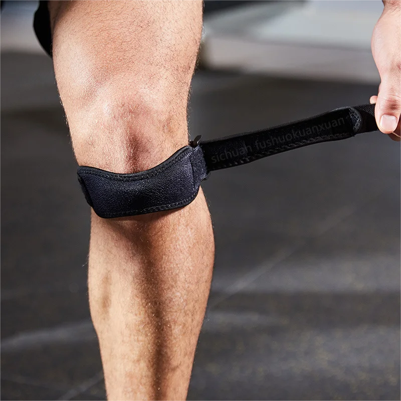 قابل للتعديل إيفا وسادة ناعمة حزام الركبة الرضفة وتر حامي تشغيل الدراجات رياضة الركبة دعم ضغط التفاف للجنسين الألم #1