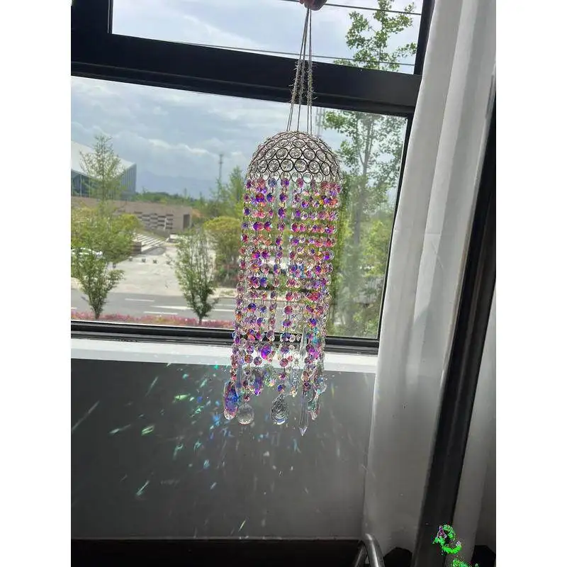 Light and shadow crystal wind chimes pendant, room window pendant, dream gift, sunshine catcher.