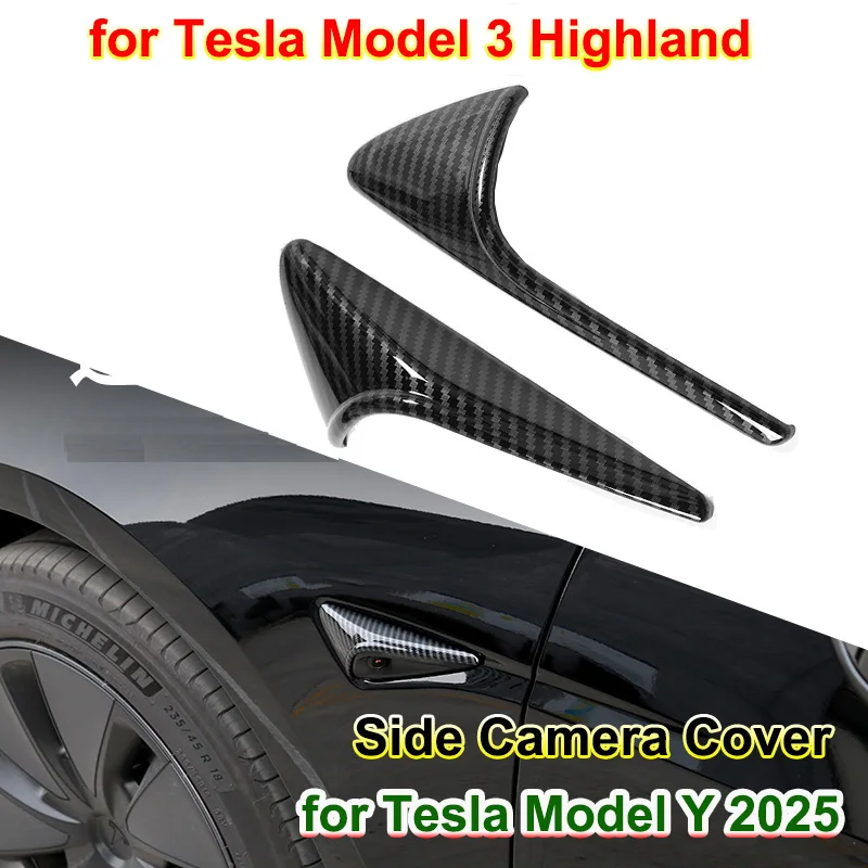 

Для Tesla Model Y 2025 Juniper, защитная крышка для боковой камеры, наклейка на крыло, модель 3, аксессуары для отделки указателя поворота Highland