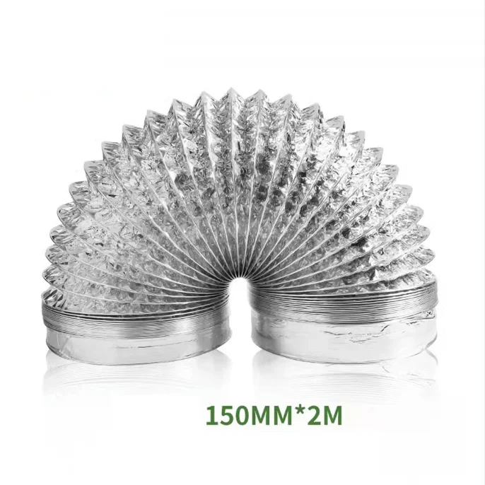 Aluminum Foil for exhaust Duct 150 mm for Heat Resistant Venting Applications in Kitchens Bathrooms and Utility Spaces