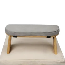 Meditation Bench Wooden Yoga Meditation Bench Foldable Ergonomic Kneeling Stool Wooden Prayer Bench With Soft protective pad