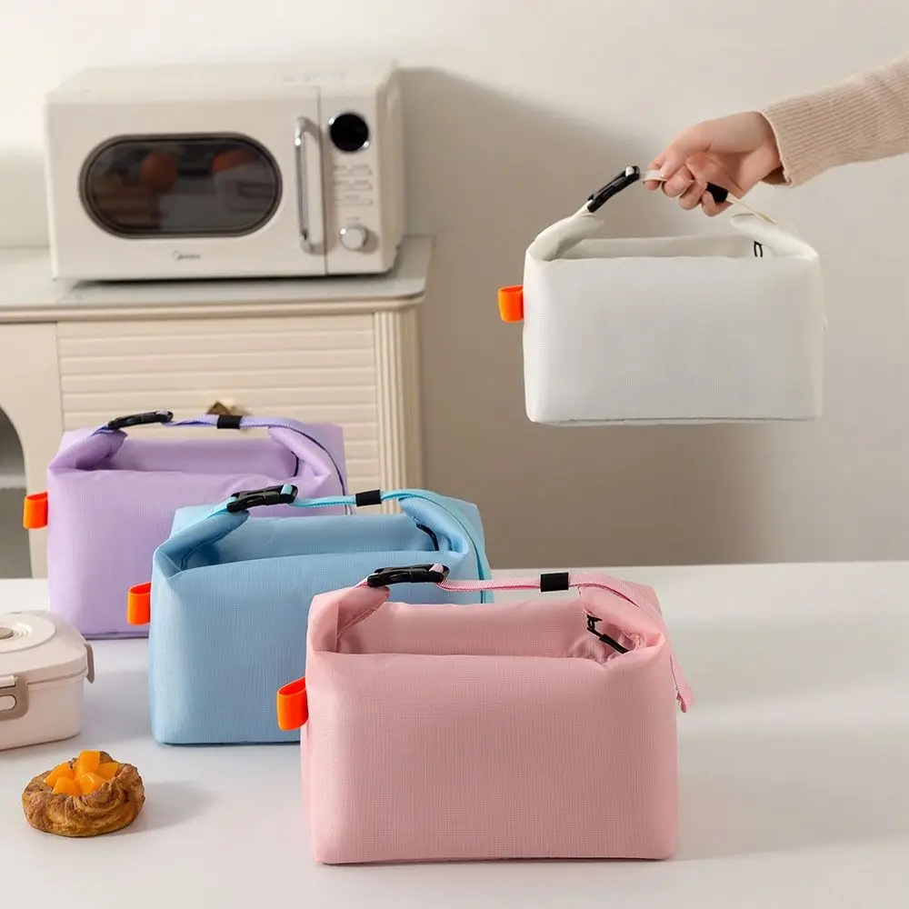 Saco de almoço isolado engrossado grande capacidade oxford pano saco de armazenamento de alimentos armazenamento térmico à prova dwaterproof água