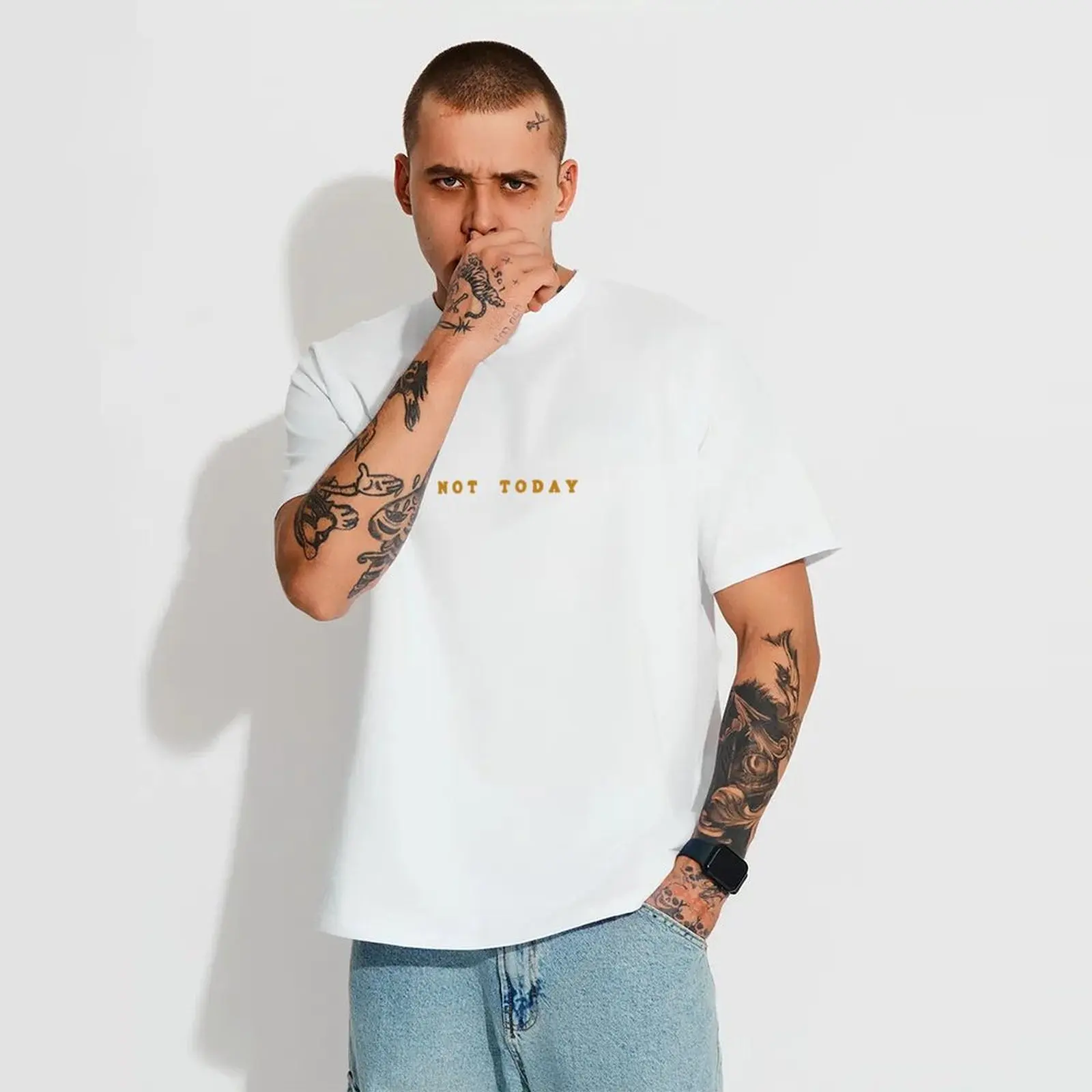 

Summer Crew Neck Short-Sleeved T-Shirt With Simple Alphabet Prints For Daily Wear Comfortable And Breathable Tops Woman Clothes