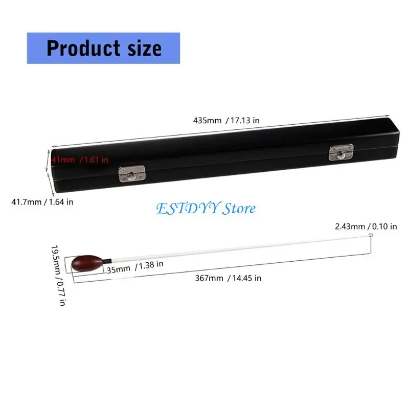 G6DE Houten handvat Koorregisseur Accessoire Muziekinstrument Muziek Dirigent Batons Muziekstokken Stok voor Symfonieën Leider