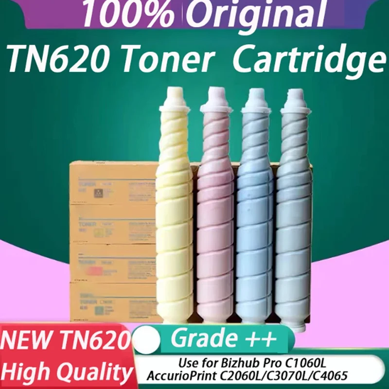 

4PC/Set TN620 100% Original Toner Cartridge For Konica Minolta Bizhub Pro C1060L C2060L C3070L C4065 Asia Pacific Version