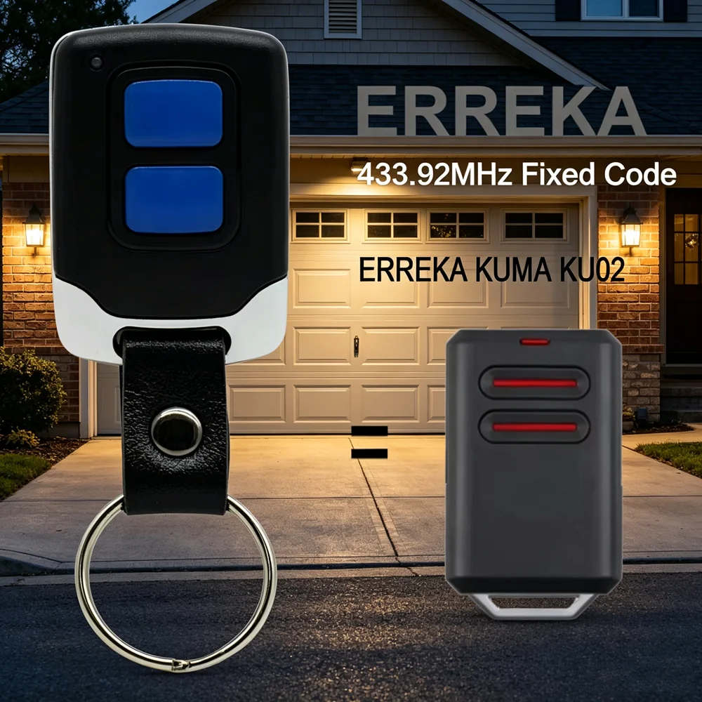 

ERREKA KUMA KU02 Clone Remote Control For Garage Door Opener 433.92MHz Fixed Code Duplicator
