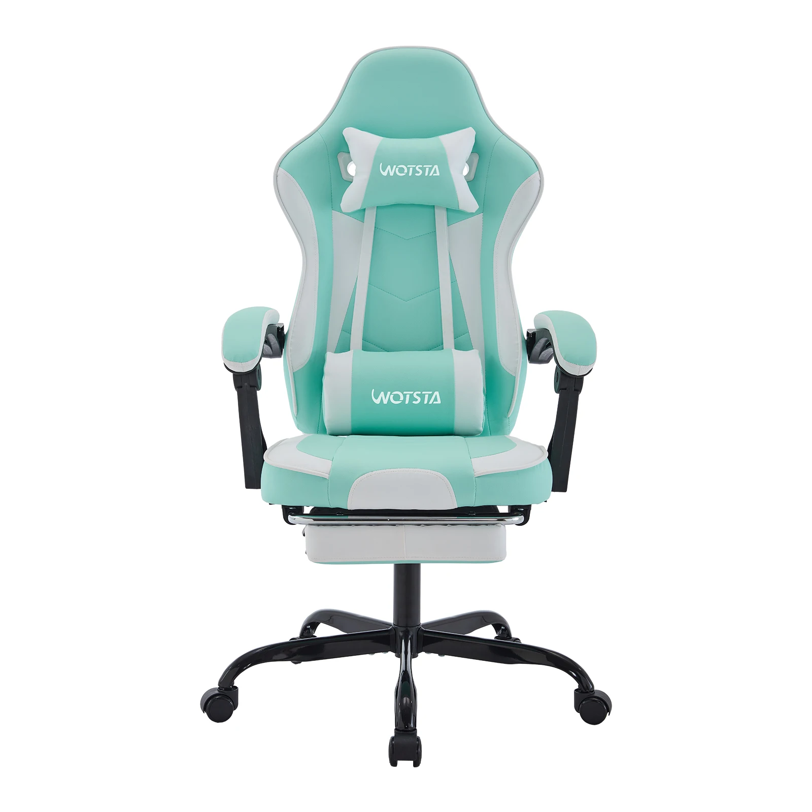 WOTSTA Gamingstoel met voetsteun Gamerstoelen Ergonomisch met lendenkussen Hoofdsteun Stoel In hoogte verstelbare computerstoel - afbeelding 1
