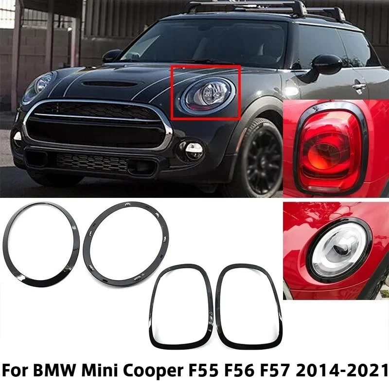 For BMW Mini Cooper F55 F56 F57 2014-2021 Headlight Taillight Rings Bezel Trim 51712285495 51712285496 51137300631 51137300632