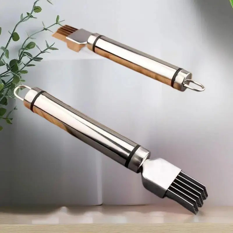 Stainless Steel Shred Silk The Knife Vegetable Garlic Cutter Food Speedy Chopper Green Onion Cutter Portable Kitchen Tool