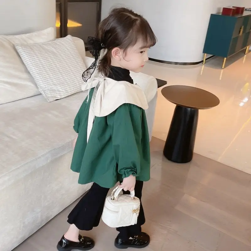 Girl's Jacket Spring and Autumn Models 2023 New Children's Clothing Korean Windbreaker Female Baby Fall Fashionable Tops