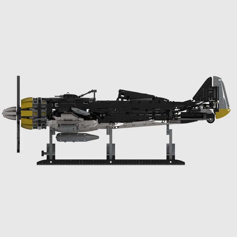 2023 NEW 1:15 scale  Motor Power Focke Wulf FW-190 Model Fit MOC-91037 Building Blocks Bricks Toys Children Kid Christmas Gifts