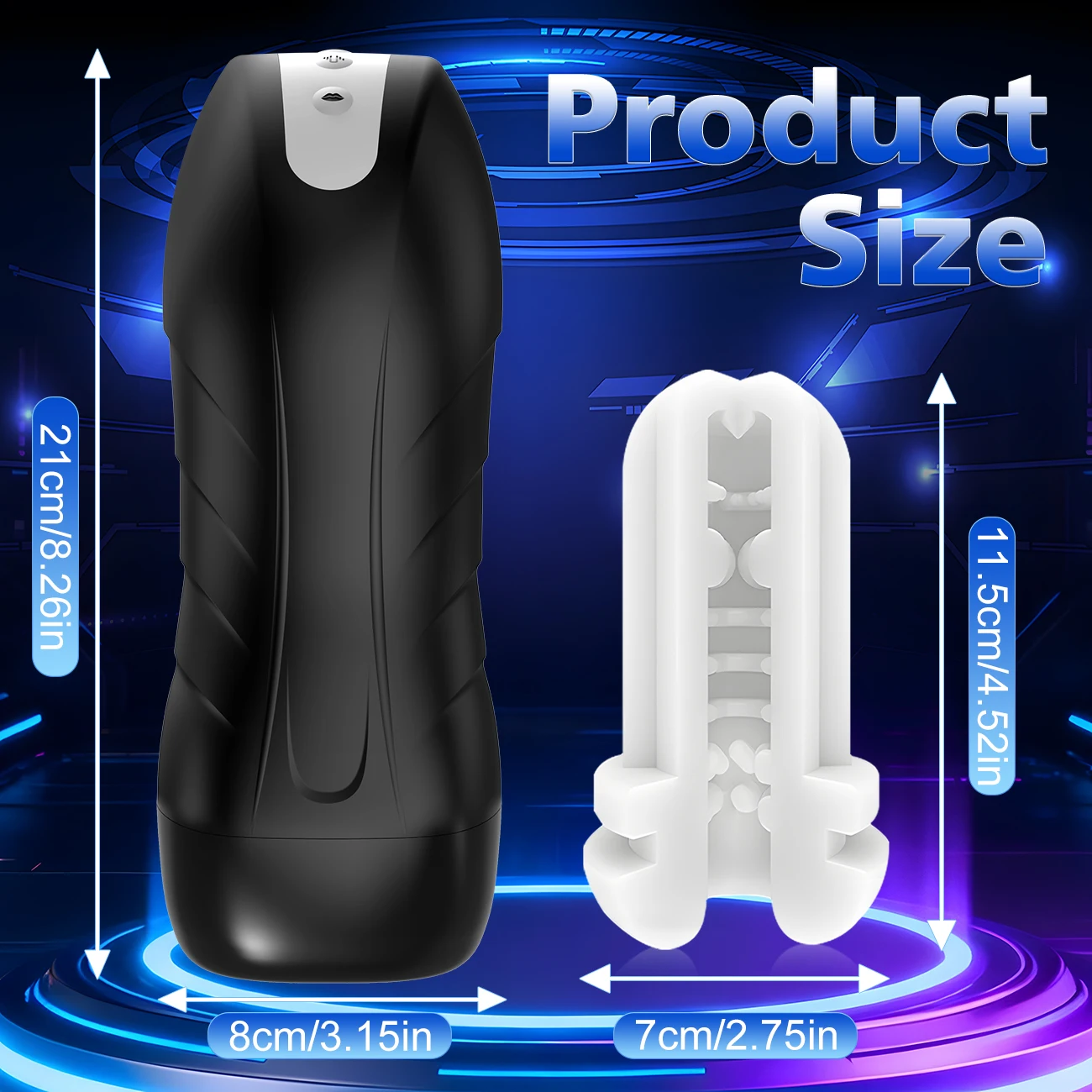 AIERLE Automatic Male Masturbator Vibration Blowjob Machine Masturbation Cup With 5 Sucking 10 Vibrating Modes Sex Toys for Men image 5