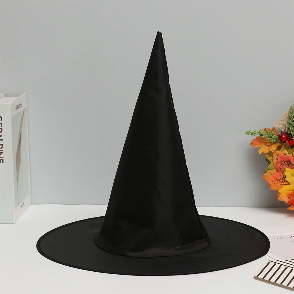 Akcesoria do kostiumów Unisex Czarny Strój Karnawałowy Rekwizyty Kapelusz Czarodzieja Prezent Dekoracyjny Ubranie Impreza Halloween Kapelusz Wiedźmy na Halloween