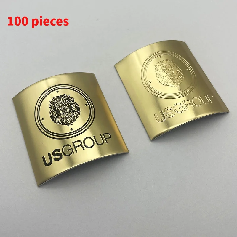 

10 0.Zhang.Custom.2025 Hot Selling Custom 3d Logo Aluminum Embossing Label Personalized Golden label Perfume Packaging