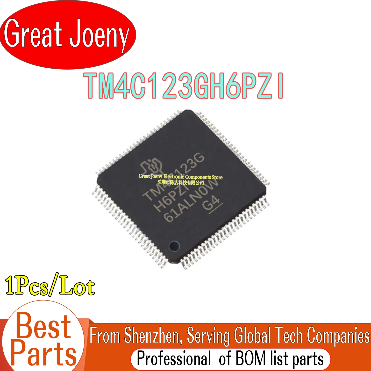 

100% New Original TM4C123G TM4C123GH6PZI IC MCU Chipset LQFP-100