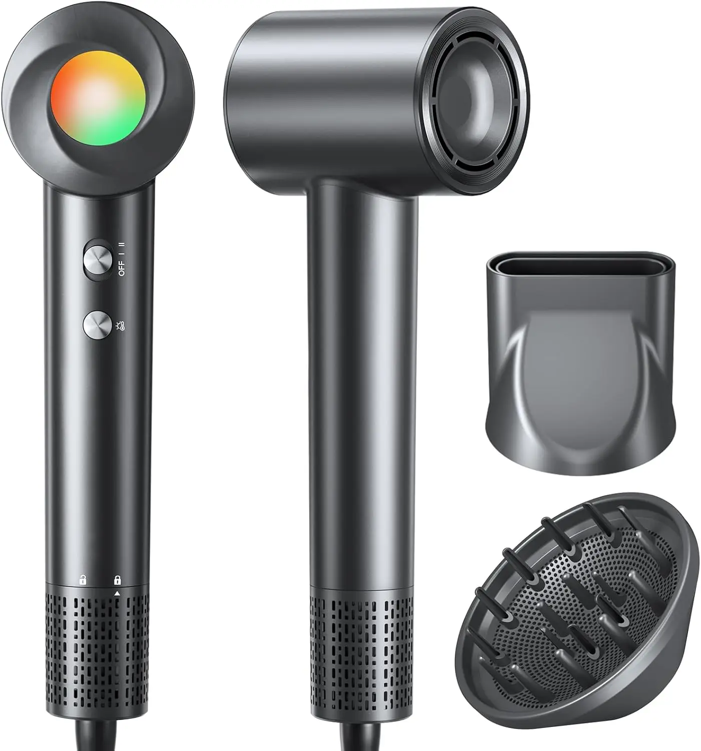 

Ионный фен 160000 об/мин, портативный легкий фен с 500 млн отрицательных ионов, быстросохнущий и тихий, для дома и путешествий