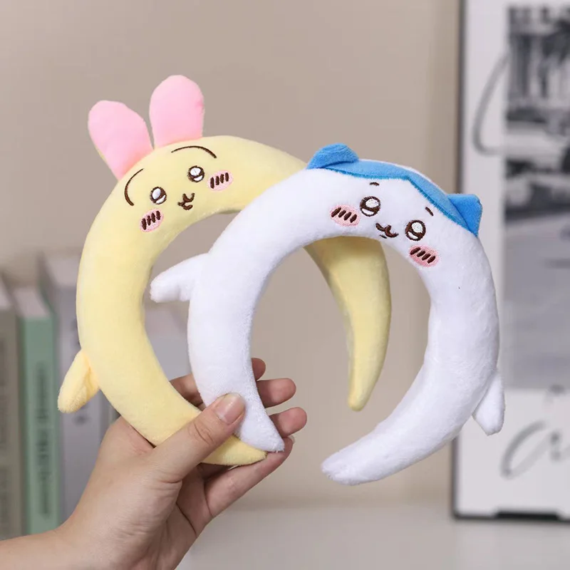 Chikawa dos desenhos animados de pelúcia faixas de cabelo rosto lavagem hairbands novo bonito headbands kawaii dos desenhos animados maquiagem presentes de cabelo