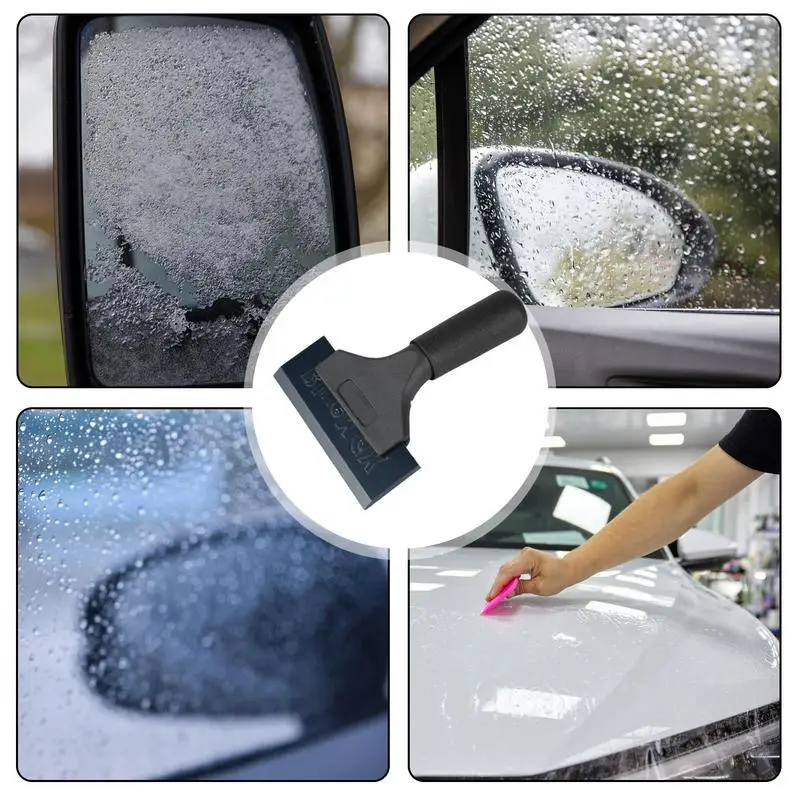 Car Mirror Wiper  car clothing film scraper Soft Rubber Car Window Wiper Rearview Mirror Squeegee Tool Car Wash And Maintinance