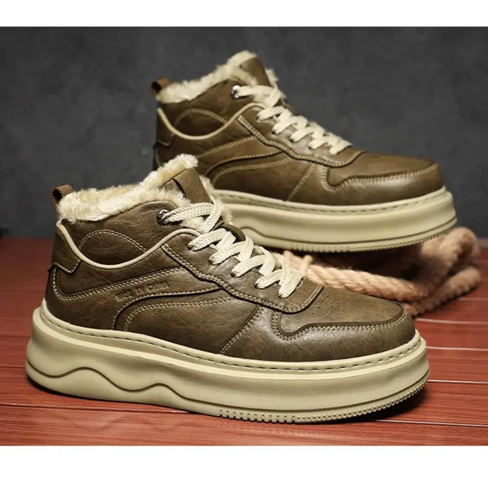 

Men's height increasing in autumn and winter Trendy Sports Casual Shoes Breathable warm non slip and wear-resistant board shoes