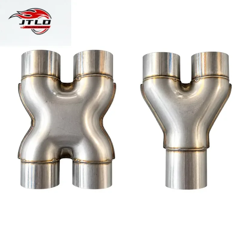 Universal Exhaust X Pipe Y Pipe 2 2.25 2.5 3 Inch Aluminized SS409 SS201 SS304 Stainless Steel Crossover Merge Pipe