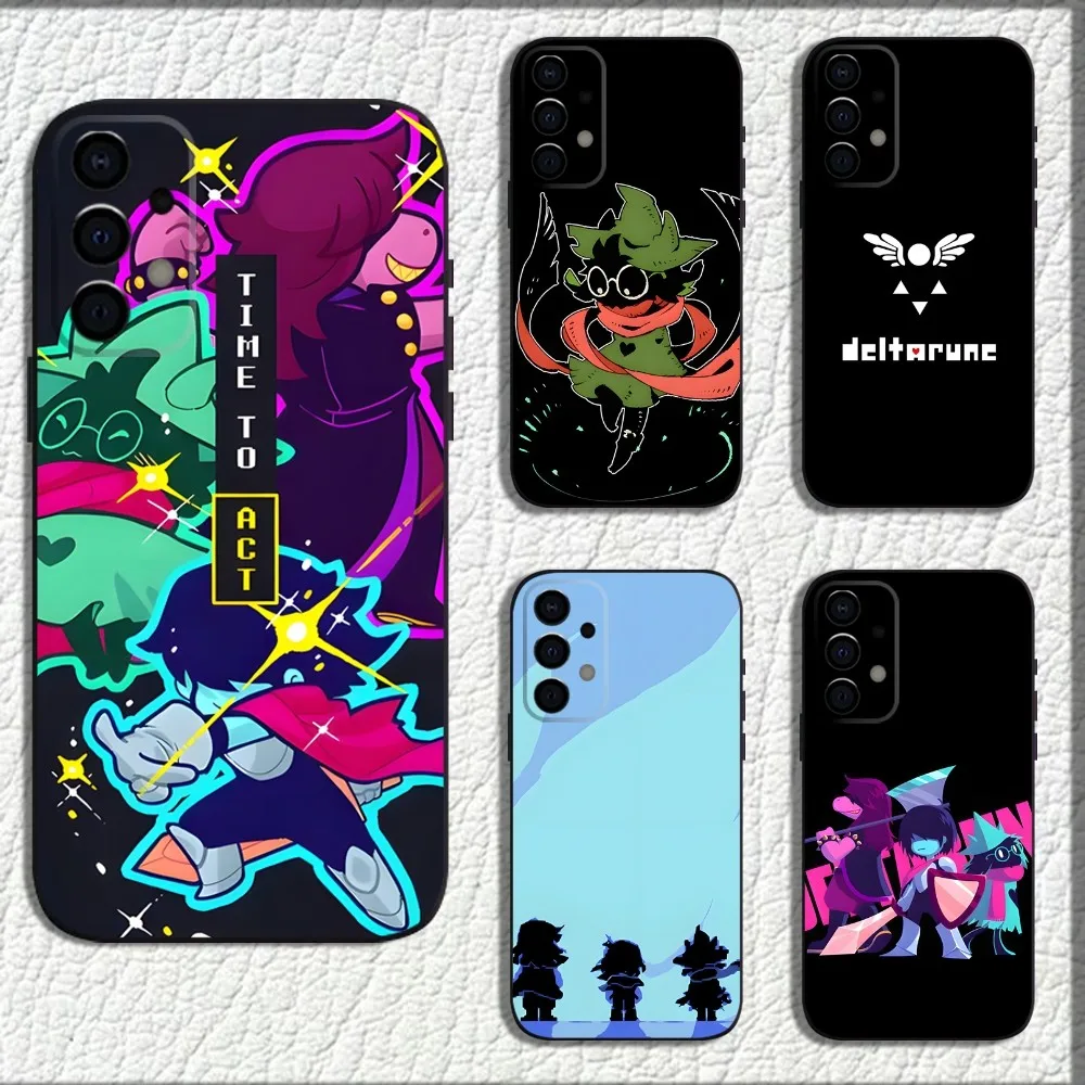 D-Deltarune Ralsei Phone Case For Samsung Galaxy A13,A21s,A22,A31,A32,A52,A53,A71,A80,A91 Soft Black Shell