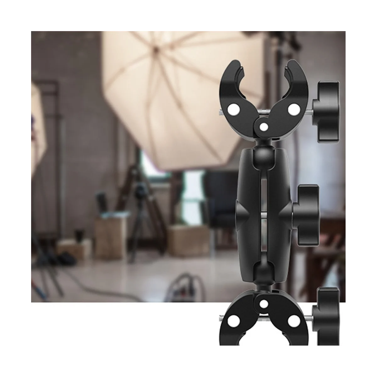 Riding Motorcycle Bicycle Sports Camera Accessories Multifunctional Double Head Bracket Suitable for