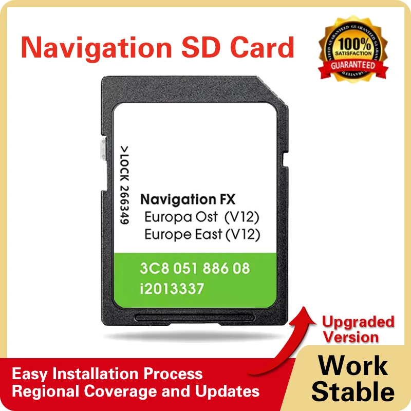 

8GB FX V12 for VW Scirocco 2008-2017 Car Europe Gps Navigation SD Card RNS310 East Ost